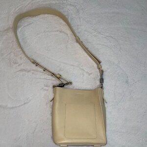 AllSaints Captain Leather North–South Crossbody Bag – Natural